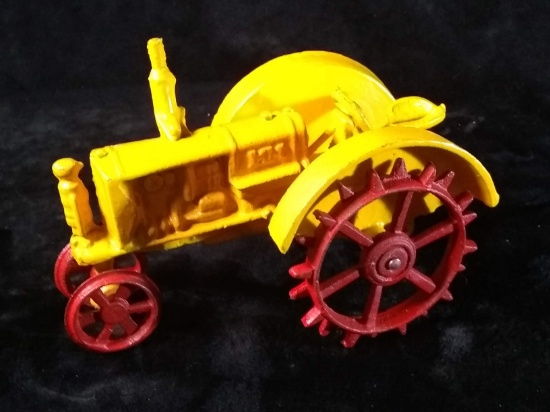 Cast Iron Toy -Yellow Farm Tractor