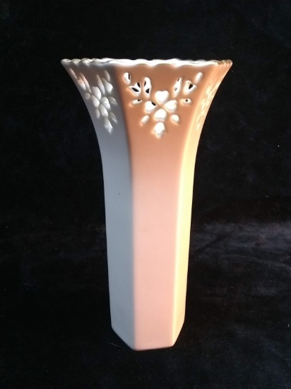 Lenox Vase with Pierced Edge