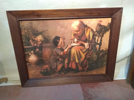 Vintage Framed Print on Board-The Devoted Child by Antonio Rotta | Art,  Antiques & Collectibles Art Prints & Posters | Online Auctions | Proxibid