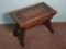 Antique Hand Carved Wood Foot Stool