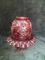 Vintage Fenton Cranberry Fairy Lamp