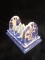 Contemporary Porcelain Blue Willow Toast Rack