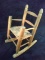 Doll Split Oak Bottom Rocking Chair