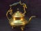 Vintage Brass Footed Tea Kettle