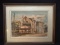 Framed and Matted Watercolor-Laundry Day-signed J. Cappel