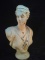 Early Antique Cast Iron Ladies Bust