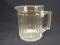 Antique Heisey Ribbed Pitcher with Ground Bottom