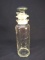 Antique Pharmacy Bottle with Diffuser Spout and Silver Plated Ground Stopper