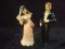Pair Porcelain Bride and Groom Figures