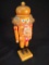 Traditional Wooden Nutcracker -Brown and Red Uniform -Marked Germany