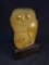Artisan Carved Stone Figure Owl and Mother
