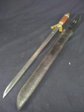 Sword with Brass Hilt and Pommel