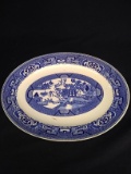Vintage Homer Laughlin Blue Willow Oval Plate