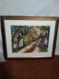 Framed and Double Matted Watercolor - 
