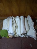 Assorted Vintage Linens and Tablecloths