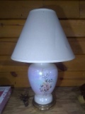 Contemporary Iridescent Hand painted Lamp