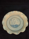NC Pottery Ruffled Edge Pie Plate