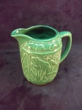Contemporary Ceramic Pitcher with Frog Motif by Eddie Bauer