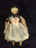 Vintage Folk Art Art Doll-Amish Girl