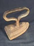 Antique Sadd Iron with Large Loop Handle