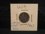 1943 Lincoln Wheat Steel Cent