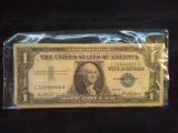1957 Series One Dollar Silver Certificate with Blue Seal
