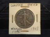 1943 Standing/Walking Liberty Half Dollar