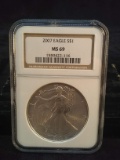 2007 MS69 American Eagle Silver Dollar