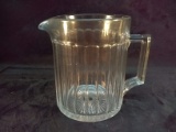 Antique Ribbed Pitcher with Ground Bottom