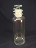 Antique Pharmacy Bottle with Diffuser Spout and Ground Stopper