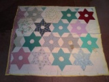 Antique Southern Quilt-Large Star of David