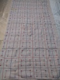 Vintage Large Rectangle Tablecloth with Embroidery and Tatting Edge