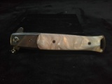 Stiletto Pearl Handle Pocket Knife
