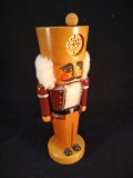 Traditional Wooden Nutcracker-Soldier with Brown Uniform