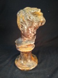 Antique Chalkware Bust of Child