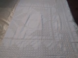 Antique Linens-Open Work Tablecloth