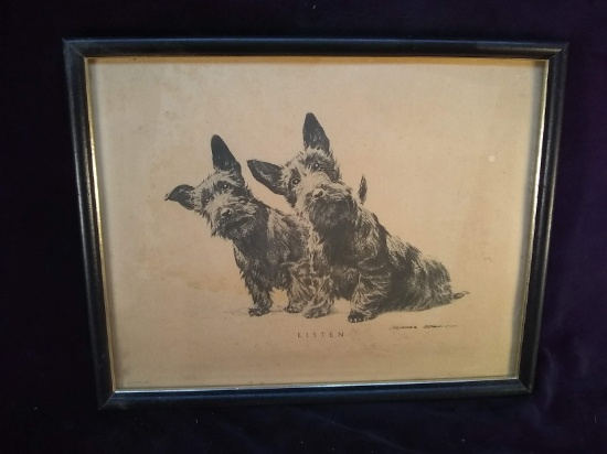 Framed Print-Listen signed Morgan Davis