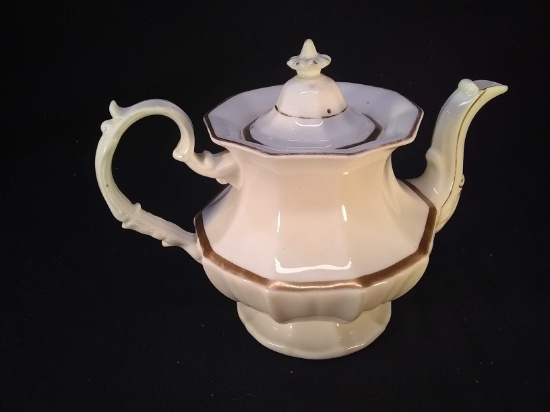 Antique Porcelain Gold Rimmed Pitcher