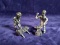 Pair Miniature Pewter Figures -The Blacksmith and The Woodworker