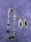 Black Onyx Bracelet and Earrings