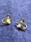 Pair of 14kt. gold filled Faux Pearl Clip on Earrings by Marden