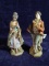 Pair Ceramic Figures-Colonial Man and Woman