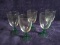 Collection 5 Green Stemmed Glasses