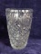 Lead Crystal Vase with Wafer Detail