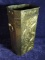 Vintage Brass Umbrella Stand with High Relief Dragon Motif