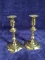 Pair Brass Williamsburg Pottery Candlesticks