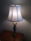Contemporary Marble and Spelter Base Table Lamp