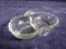 Vintage Glass Divided Double Handle Bowl