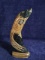 Hand Carved Teak Koi Fish -paint loss in face area