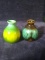 Pair Miniature MCM Ceramic Vases